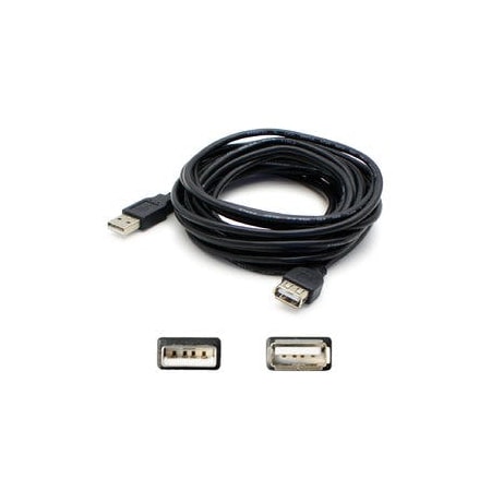 Add-On Addon 4.57M (15.00Ft) Usb 2.0 (A) Male To Female Black Active USBEXTAA15